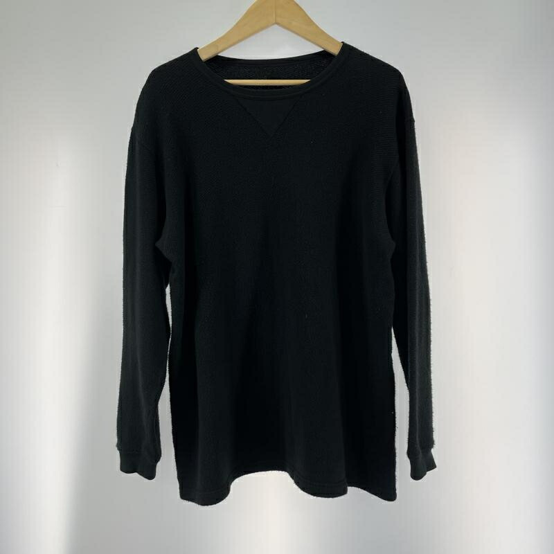 【中古】PORTER CLASSIC FRENCH THERMAL CREWNECK サイズS ブラック[19]