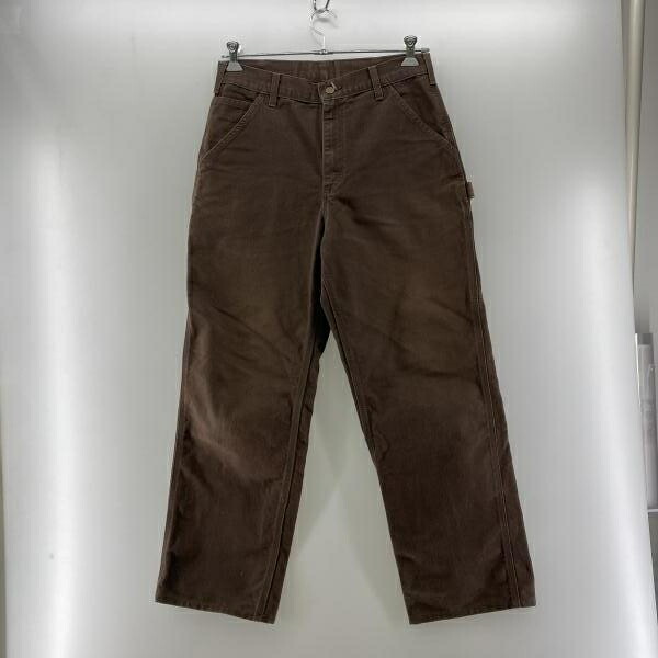 【中古】Carhartt ニカラグア製 B11 ダックカーペンターパンツ ダークブラウン 32×32 カーハート[24]