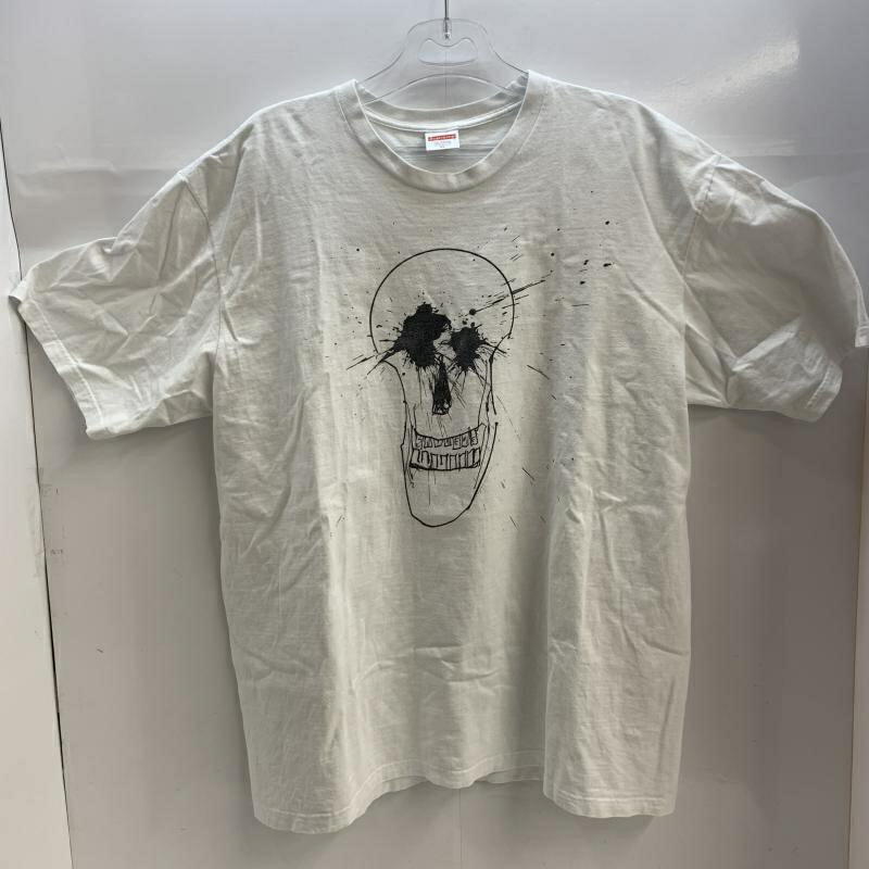 【中古】Supreme 2SS Ralph Steadman Skull Tee 大きさM 白[92]