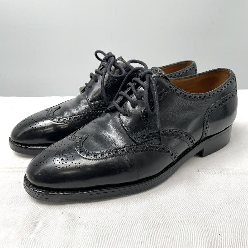 【中古】JOHN LOBB DARBY ウイングチップシューズ 6 1/2E ブラック ジョンロブ[17]