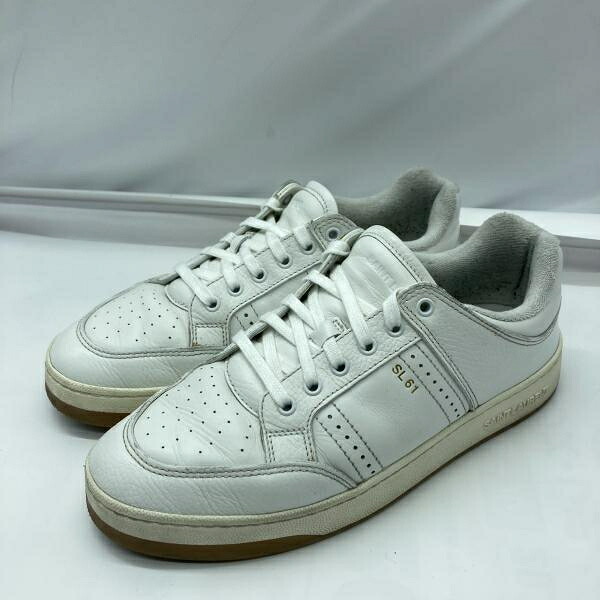 【中古】SAINT LAURENT ローカットスニーカー サイズ43 690789 サンローラン ホワイト[19]