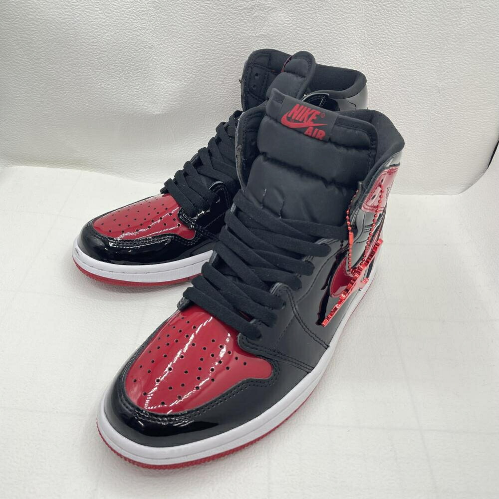 【中古】NIKE AIR JORDAN 1 RETRO HIGH OG Patent Bred 26.5cm 555088-063[79]