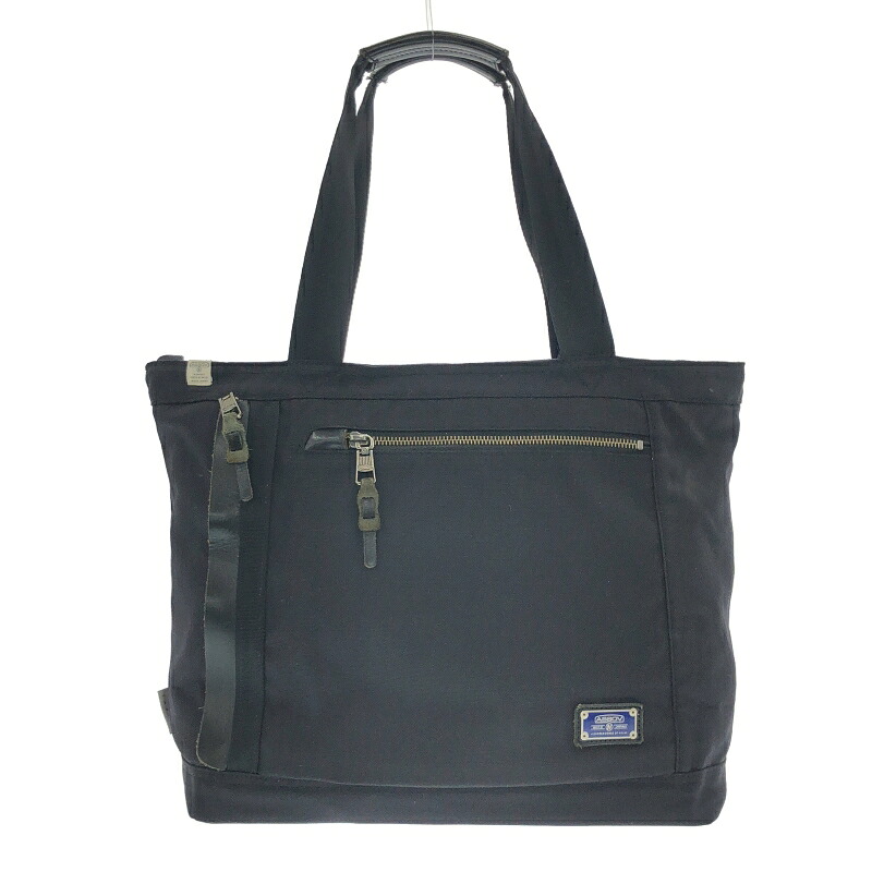 【中古】AS2OV Ballistic Nylon トートバッグ 黒 アッソブ[91]