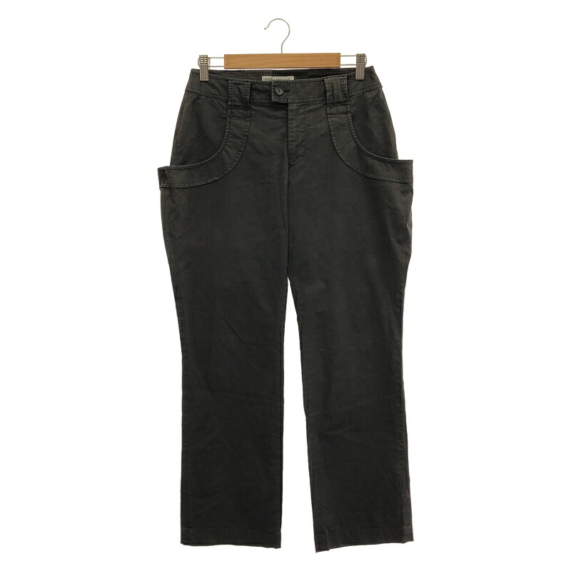 【中古】ISSEY MIYAKE 00s ストレートパンツ サイズ2 IM81FF022 ブラック イッセイミヤケ[19]