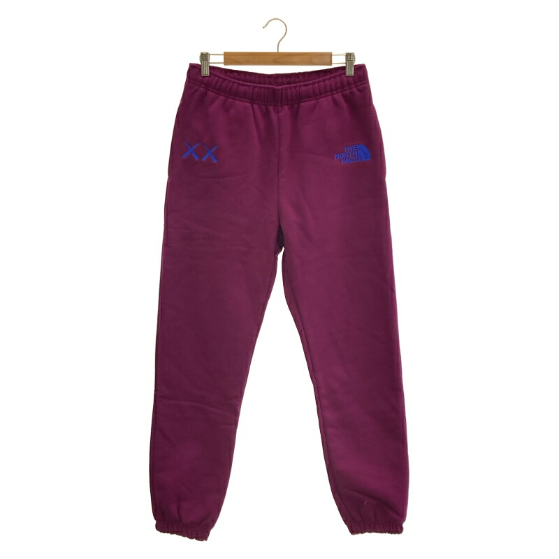 【中古】THE NORTH FACE×KAWS Sweatpants インチ Pamplona Purple 大きさS NF0A7WLKGP5 パープル 北の方人間の顔 カウズ[19]