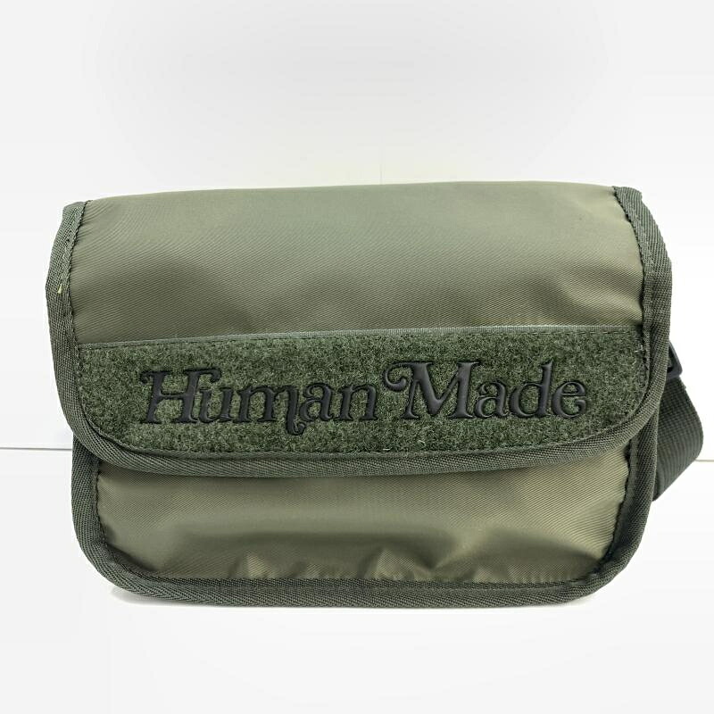 【中古】HUMAN MADE スモールショルダーバッグ オリーブ[92]