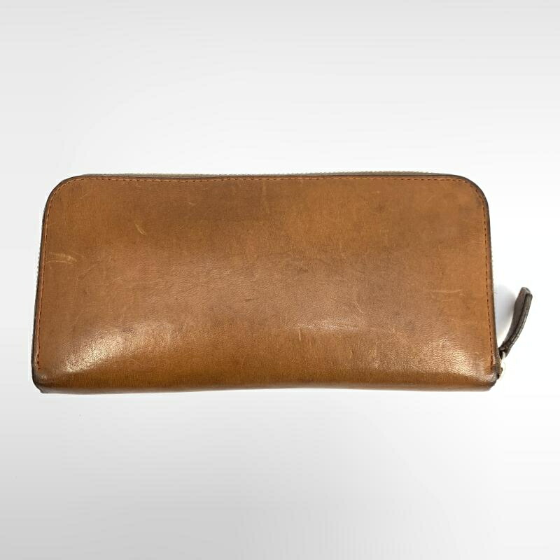 【中古】新進工房 長財布 ブラウン[92]
