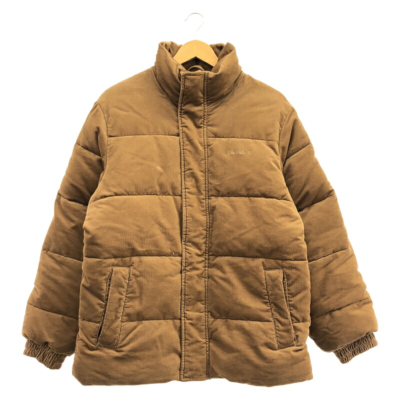 【中古】Carhartt WIP Layton Jacket サイズS ブラウン コーデュロイ 中綿ジャケット カーハート[19]