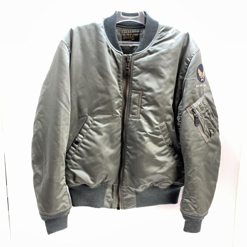 【中古】THE REAL McCOY MA-1 フライトジャケット S カーキ リアルマッコイ[92]