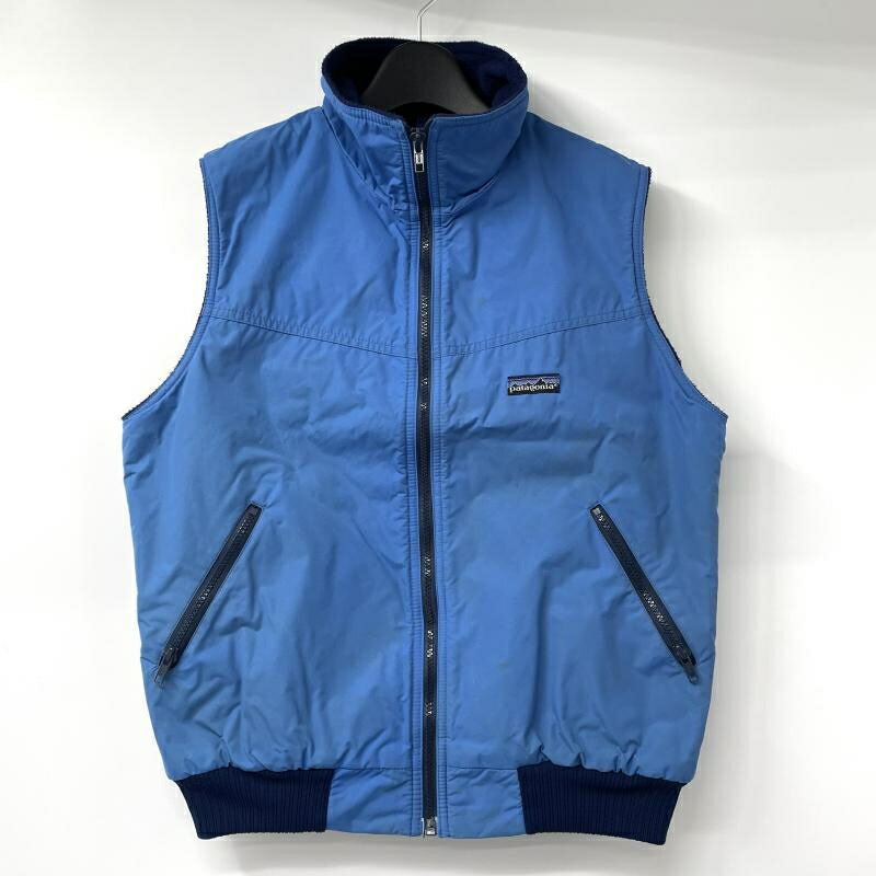 【中古】80s Patagonia シェルドシンチラベスト ブルー サイズM パタゴニア[17]