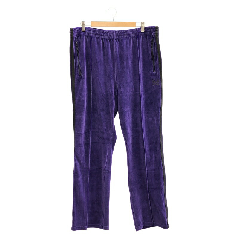 【中古】NEEDLES NARROW TRACK PANT 貨物自動車ズボン下 XL NS253 パープル ニードルズ[10]