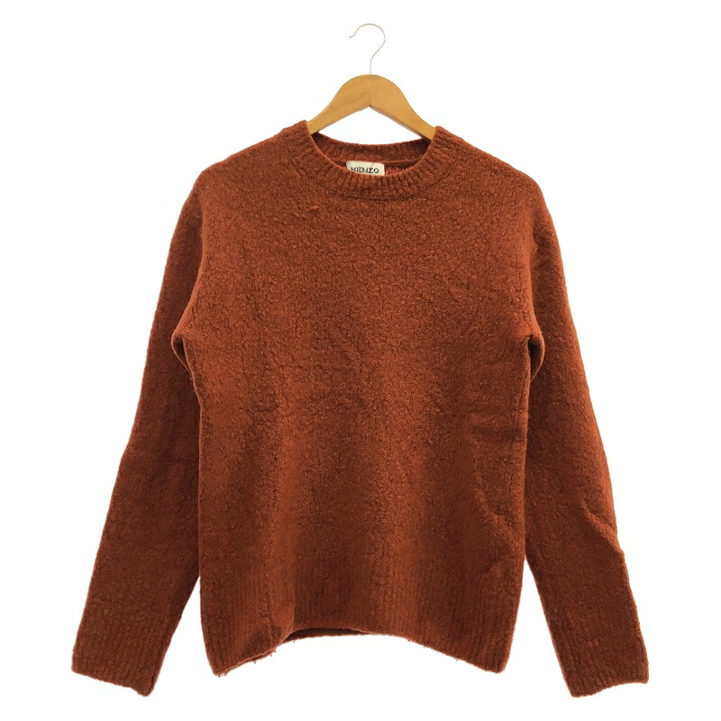 【中古】KENZO ウール カシミヤ混セーター S オレンジ ケンゾー[10]