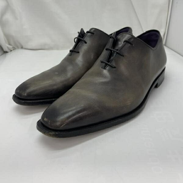 【中古】BERLUTI ヴェネチアレザー 御召しものシューズ 大きさ7 1/2(27珊好いかげんに) 赤銅色 1212 1412 箱なし 袋あり ベルルッティ[91]