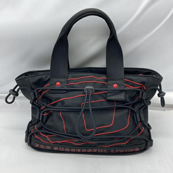 【中古】DIESEL ミニトートバッグ △ショルダー紐欠品 ブラック[19]
