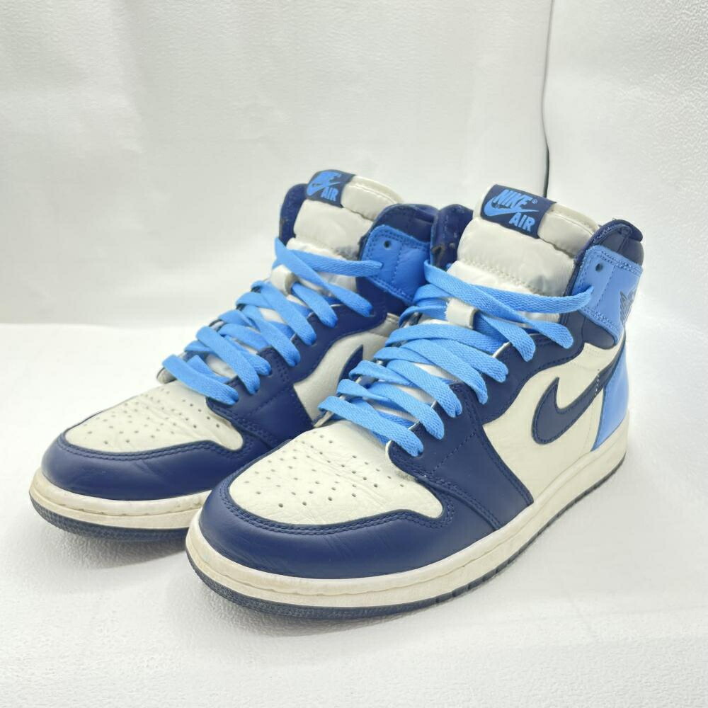 【中古】NIKE AIR JORDAN 1 RETRO HIGH OG 26cm ホワイト＆ブルー[79] 15,962円