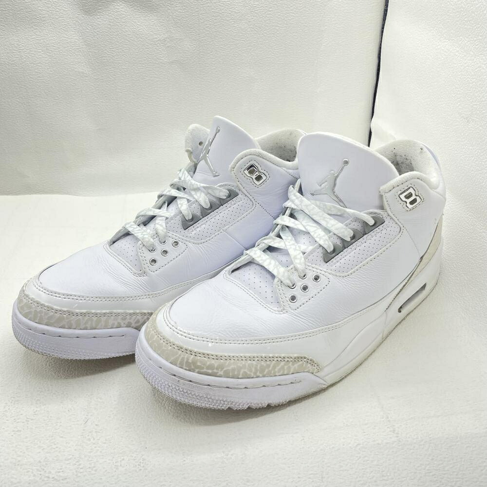 【中古】NIKE AIR JORDAN 3 RETRO PURE Monry 28.5cm CT8532-111[79]
