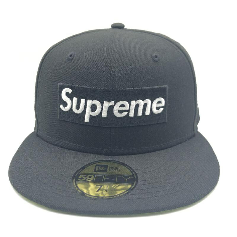 【中古】SUPREME　21AW No Comp Box Logo New Era　ブラック　サイズ57.7cm　シュプリーム[17]