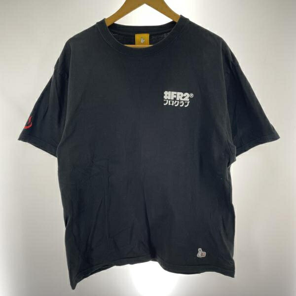 【中古】#FR2×FROCLUB 半袖Tシャツ サイズXL ブラック[91]