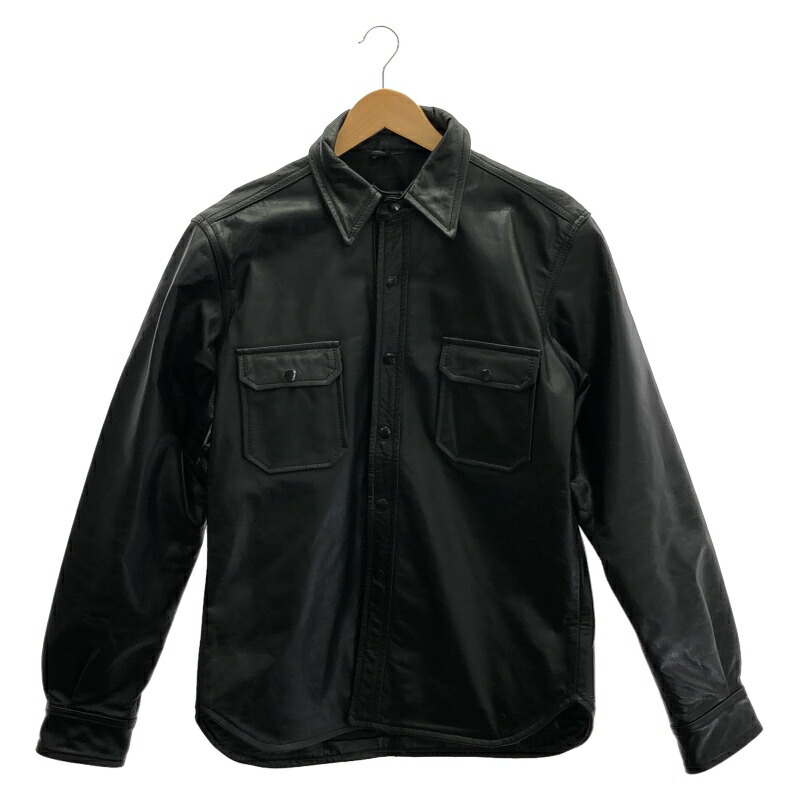 【中古】63LEATHERS シングルライダースジャケット M ブラック 63レザーズ[10] 11,878円