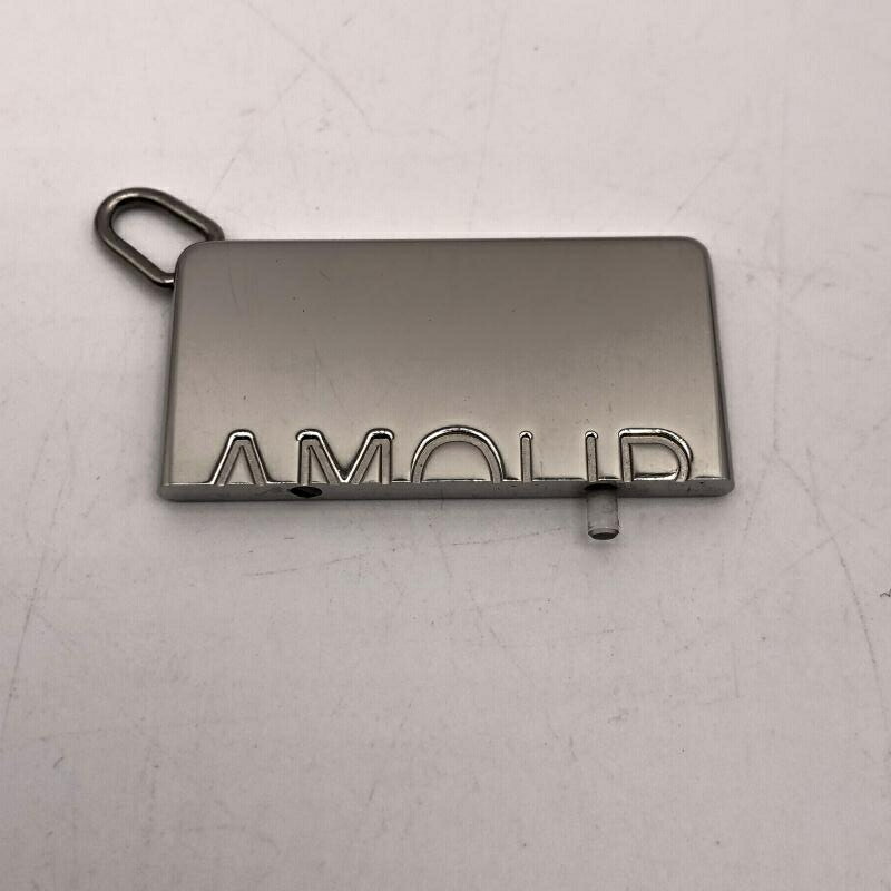 【中古】Hermes プレートネックレストップ ARMOUR 片方 シルバー エルメス[17]