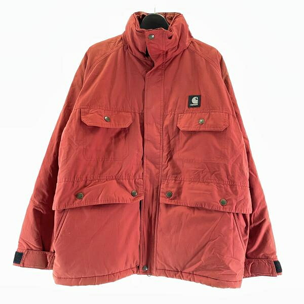 【中古】▲ヤケあり Carhartt ナイロンフィッシングジャケット 大きさ曖昧模糊たる  鉄道車両ハート型[17]