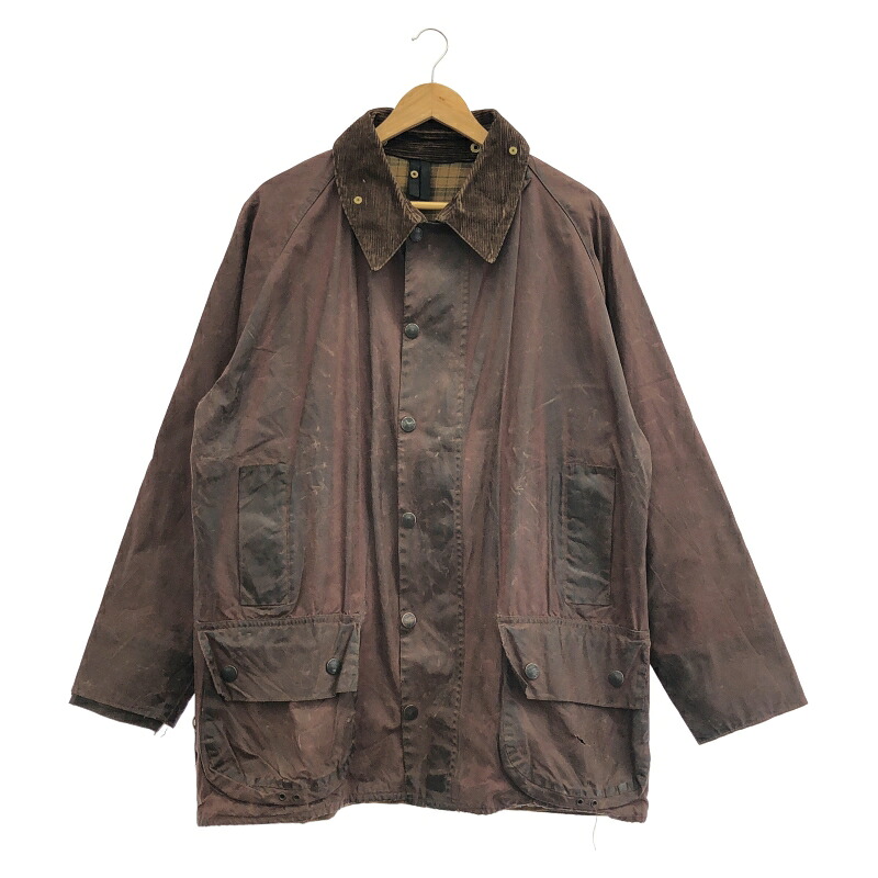 【中古】00s Barbour a190 Beaufort Jacket 大きさ曖昧模糊たる 赤銅色 3ワラント バブアー ※取り繕いあり[19]
