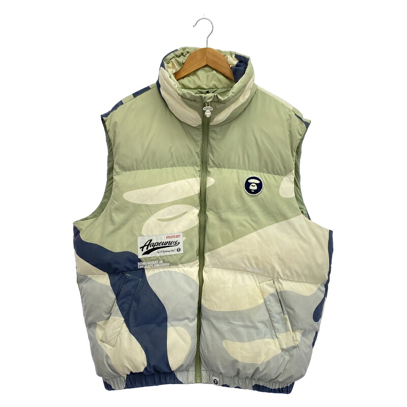 【中古】A BATHING APE マルチカラー　カモフラージュ ベスト AAPVCM7589XAL XL アベイシングエイプ[92]