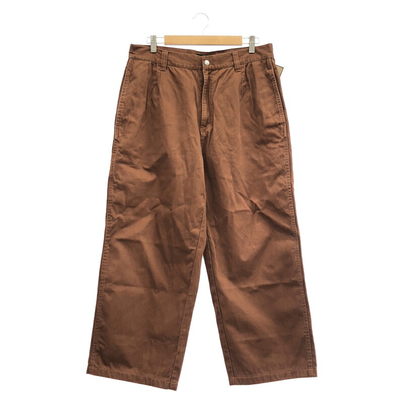 【中古】STUSSY 24aw Twill WorkGear Trouser ブラウン サイズ32 △裾上げ ステューシー[24]