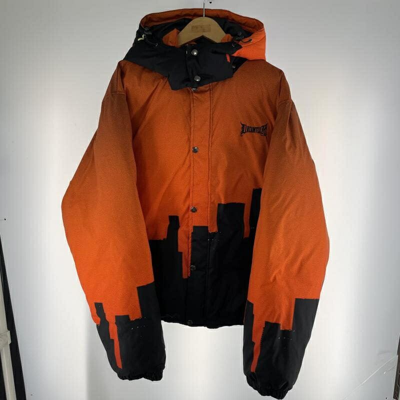 【中古】Dreamteam City of Dreams Puffy Jacket 大きさXL オレンジ色 いき込み野球クラブ パフィージャケット 中綿[19]
