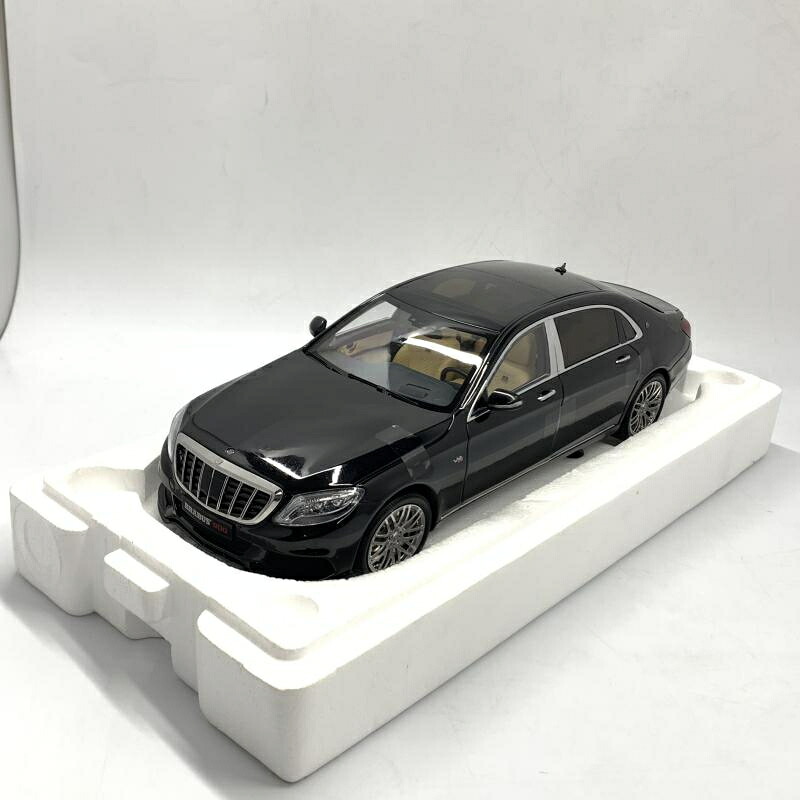 【中古】ALMOST REAL 1/18 ブラバス 900 メルセデス マイバッハ Sクラス ブラック ミニカー[10]｜お宝創庫