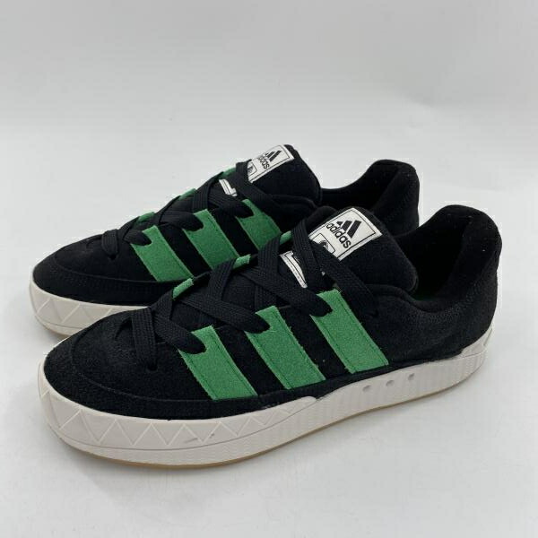 【中古】XLARGE × atmos × adidas Adimatic Black/Green スニーカー 27糎 HQ3936 黒いこと 緑であること エクストララージ アトモス アディダス[10]