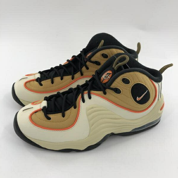 【中古】NIKE AIR PENNY 2 スニーカー 27.5糎 DV7229-700 象牙色 赤銅色 黒いこと ナイキ[10]