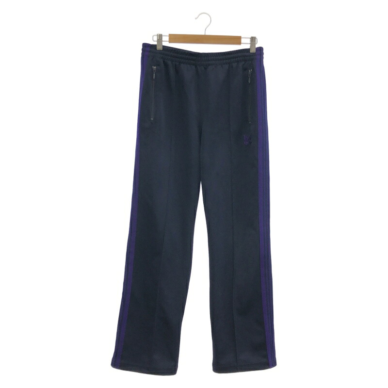【中古】NEEDLES 2023AW Poly Smooth Track Pants ネイビー パープル サイズS NS246 ニードルズ[17]