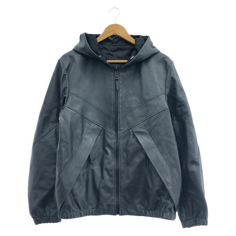 【中古】COACH レザー リバーシブルジャケット ネイビー サイズ表記なし 97829 コーチ [17]