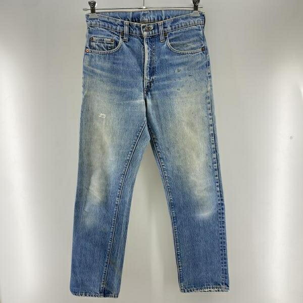 【中古】LEVI 70s 505 デニムパンツ インディゴ W30L31 ※パッチ欠、リペア リーバイス[24]