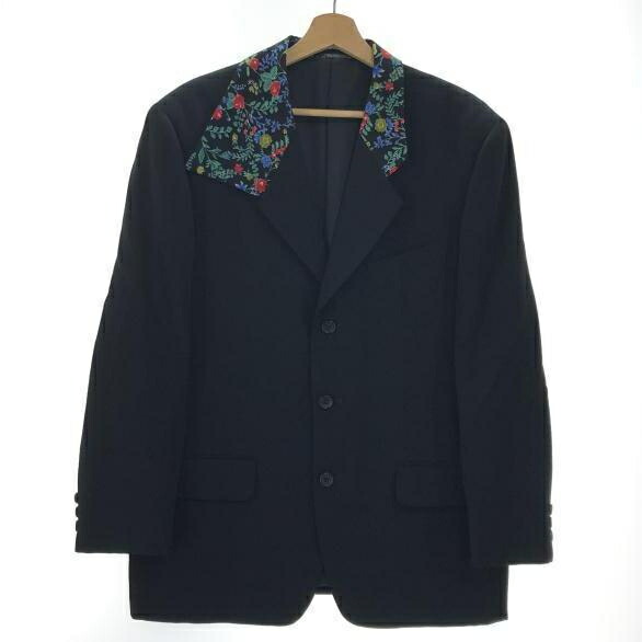 【中古】COMME des GARCONS 御花ラペル 上衣 PJ-05012S S 黒いこと コムデ給仕[17]