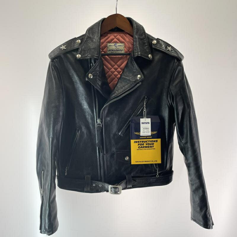 【中古】TOY\u0027s McCOYS DOUBLE RIDERS JACKET TMJ2114 黒いこと 大きさ42[17]