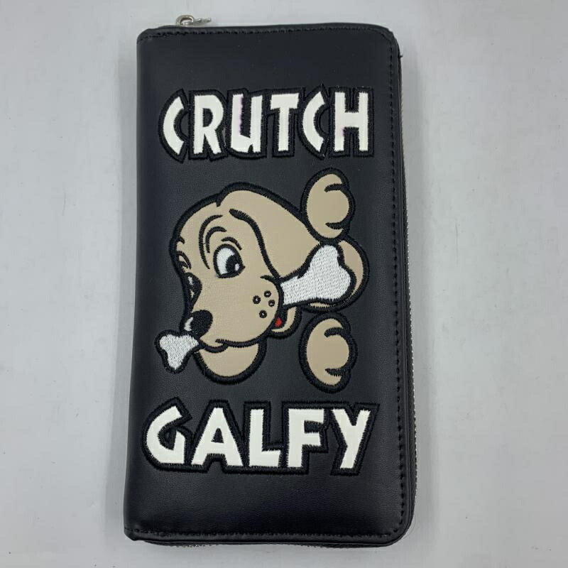 【中古】GALFY GALFY わんわんヤカラ長財布 144043 ブラック ガルフィー[24]