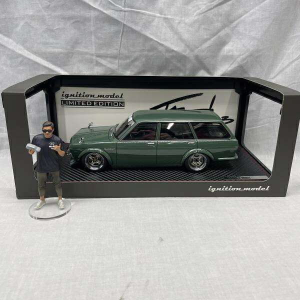 【中古】1/18 IG3355 Datsun Bluebird (510) Wagon Green[91]