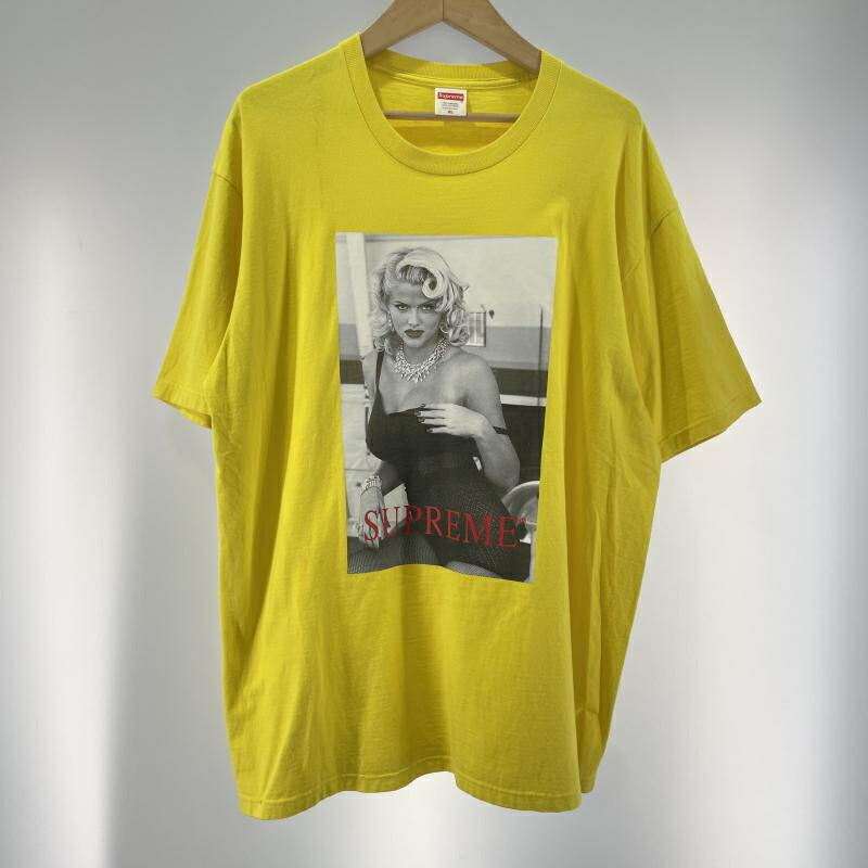 【中古】Supreme 21ss Anna Nicole Smith Tee サイズXL イエロー シュプリーム[19]