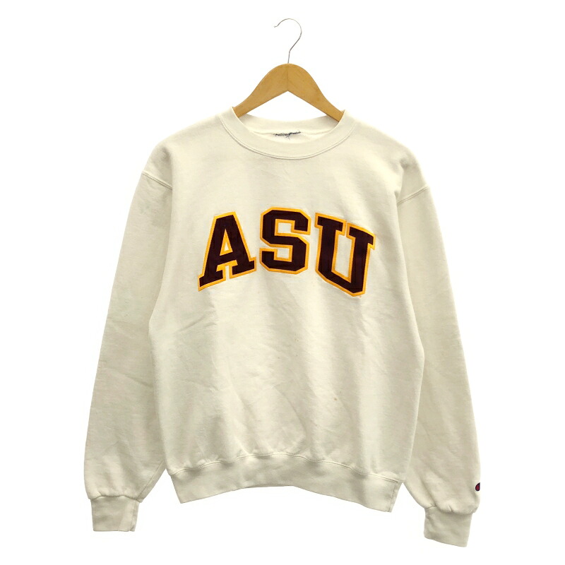 【中古】オールド ブランド不明 ASU スウェット サイズ不明 ホワイト[19]