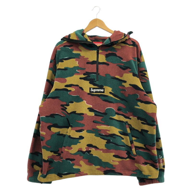 【中古】Supreme Facemask Harl Zip Hooded Sweatshirt Camo XL[79]