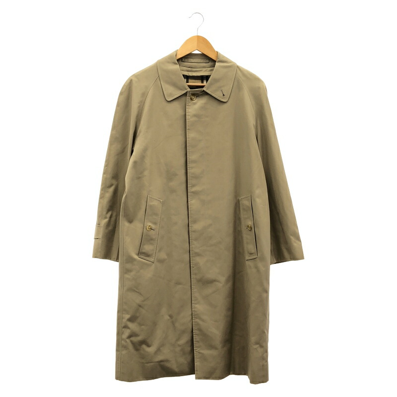 【中古】BURBERRY 厚地の外套 大きさ30 カーキ バーバリー[91]