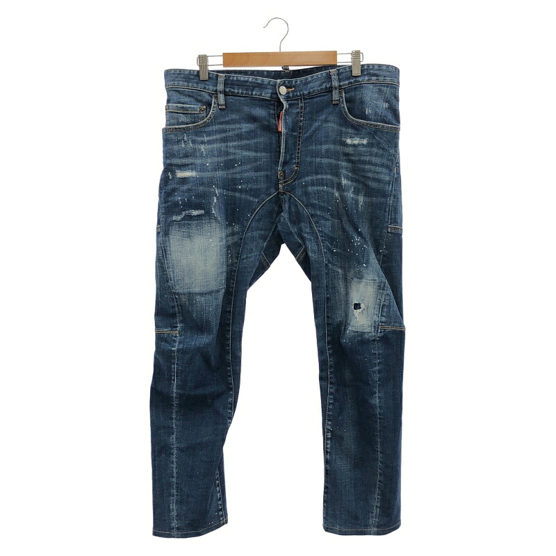 ズボン・パンツ|【中古】DSQUARED2 ダメージデニム サイズ50 ブルー[91 