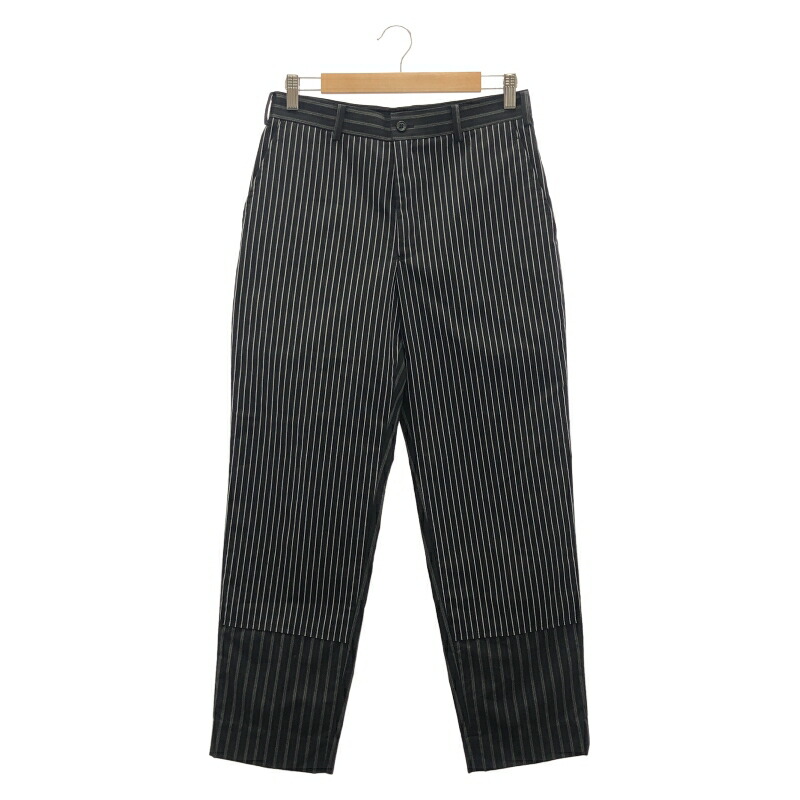 【中古】COMME des GARCONS ストライプ スラックス サイズM 黒 1E-P012 コムデギャルソン[91] 13,049円