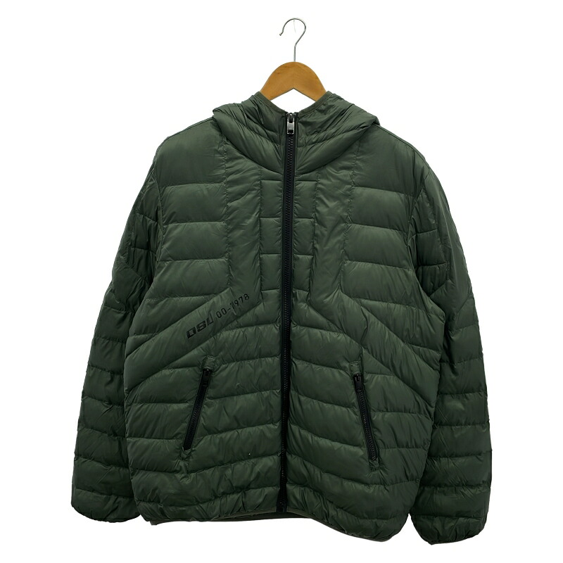 【中古】DIESEL W-DWAIN-21 JACKET 中綿ジャケット L グリーン ディーゼル[10]｜お宝創庫