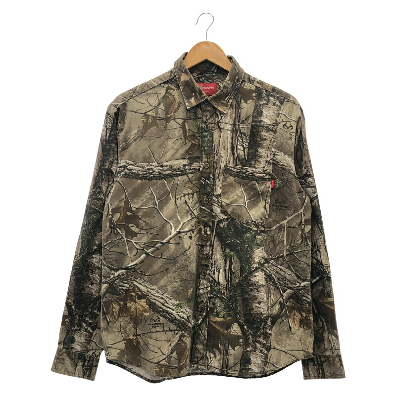【中古】Supreme Realtree Camo Flannel Shirt サイズM シュプリーム[91]
