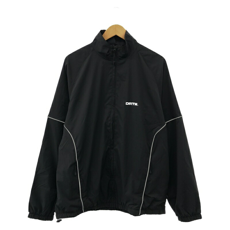 【中古】DREAM TEAM ナイロンジップジャケット 大きさL 黒 意気ごみ野球クラブ[91]