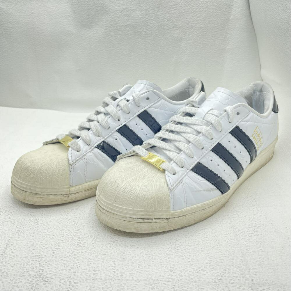 【中古】adidas×A Bathing Ape SUPERSTAR V BAPE 26.5cm ホワイト[79] 16,857円