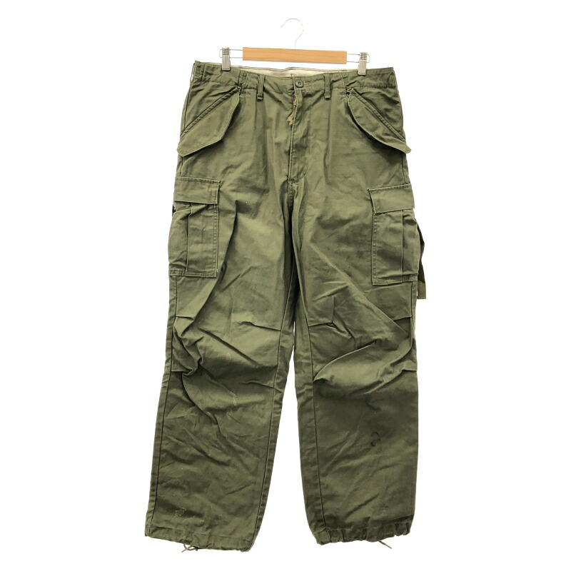 【中古】OLD U.S.ARMY M65 フィールドパンツ TALONzip カーキ ユーエスアーミー[92]